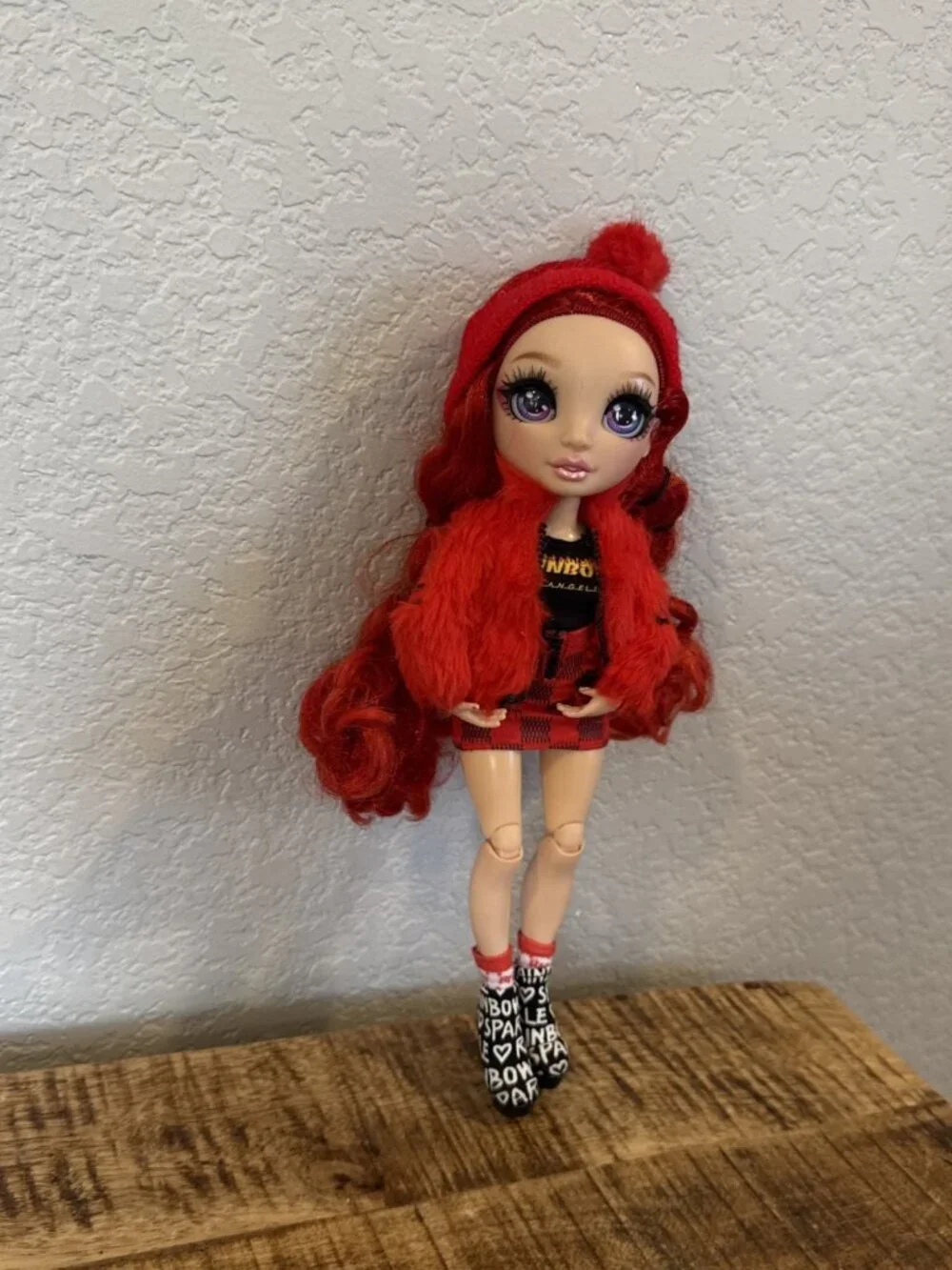 Rainbow High Jr RUBY ANDERSON Sparkle Doll Original Clothing Red Hair MGA